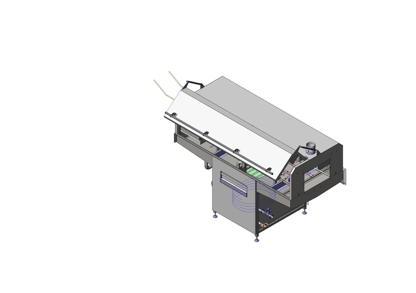 Single Row Washing Line — Prewashing Unit main view