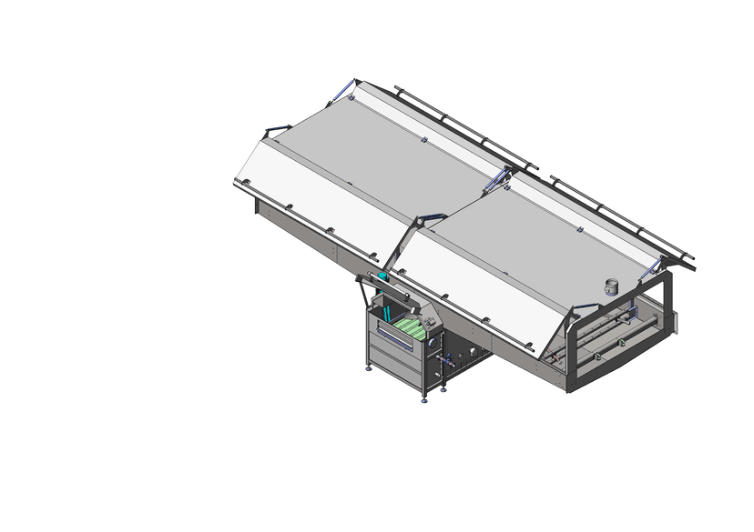 Two Row Washing Line with Oil Separator — Washing Unit main view