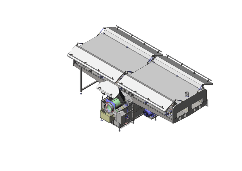 Two Row Washing Line with Drum Screen — Washing Unit main view