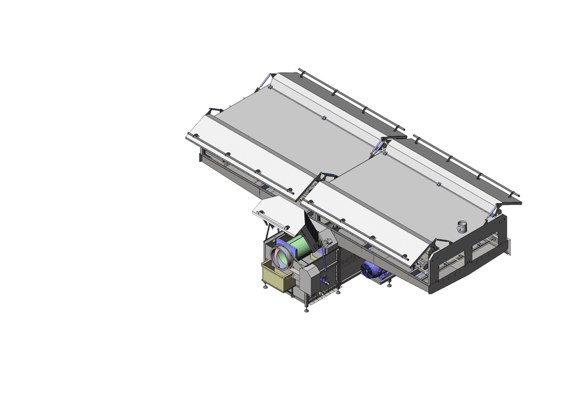 Two Row Washing Line with Drum Screen — Prewashing Unit main view